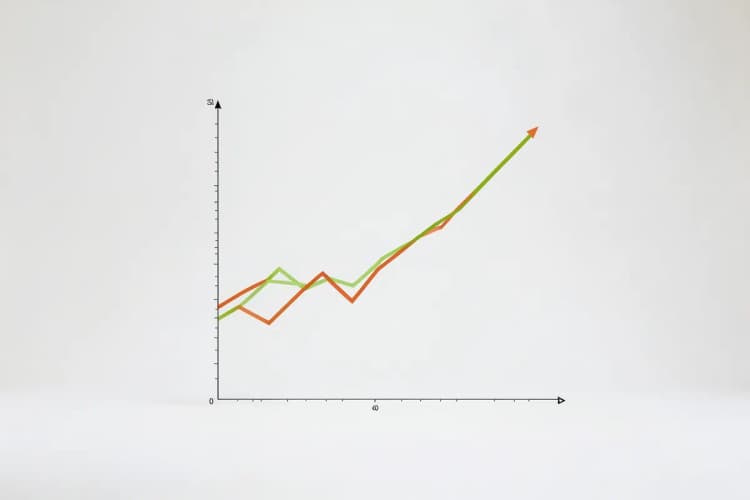 Gráfico de linha mostrando a tendência de taxas de juros imobiliárias ao longo do tempo